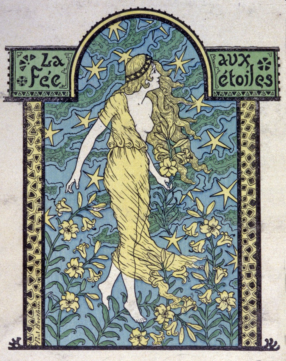 Stjärnfenan, cirka 1900 (illustration) av Unbekannter Künstler