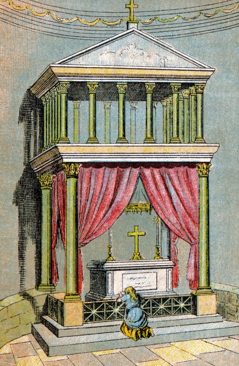 Sankt Martins grav, ca 1900 (illustration) av Unbekannter Künstler