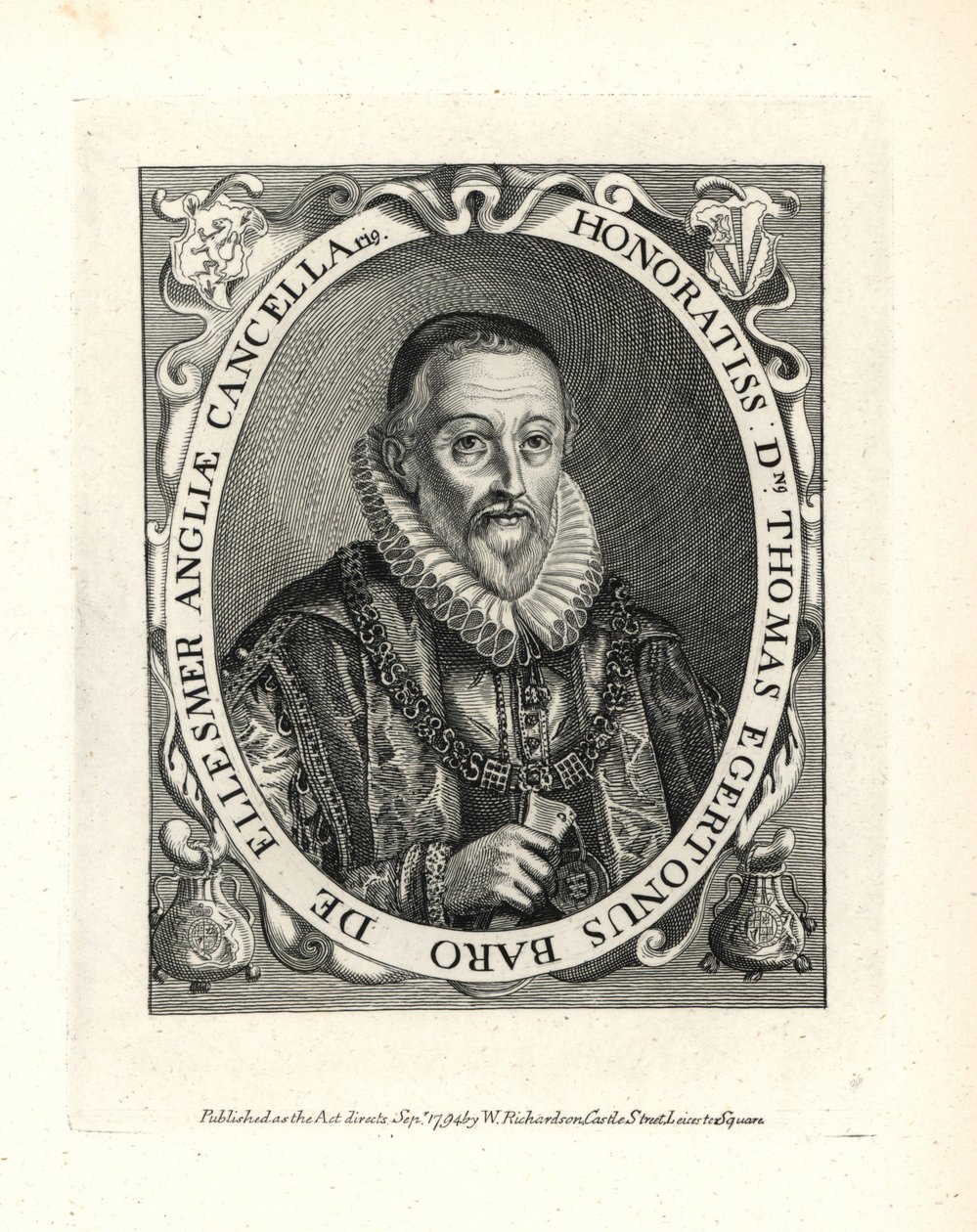 Thomas Egerton (1540-1617) av Unbekannter Künstler