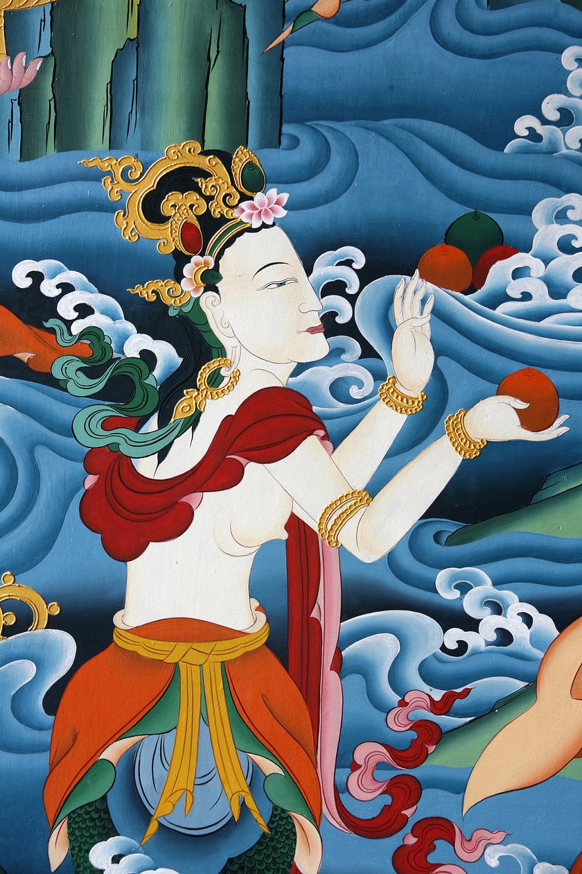 tibetanska gudar. Kopan kloster, Kathmandu, Nepal av Unbekannt
