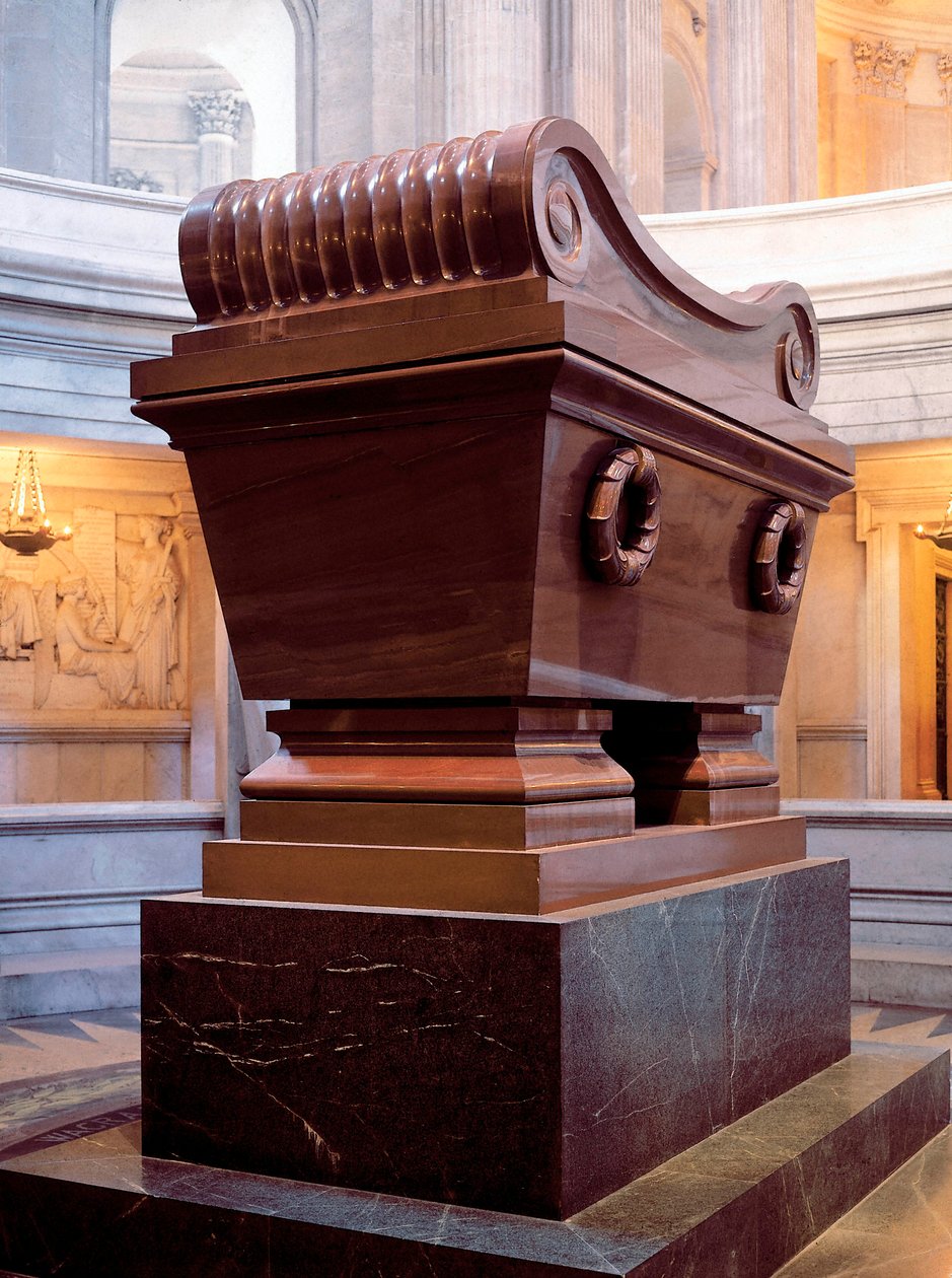 Grav av militärmannen och kejsaren av den franske Napoleon I Bonaparte (1769-1821). Paris. De invalider. ©AISA/Leemage av Unbekannt