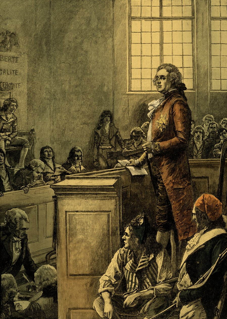 Rättegång mot Ludvig XVI, kung av Frankrike av Unbekannter Künstler