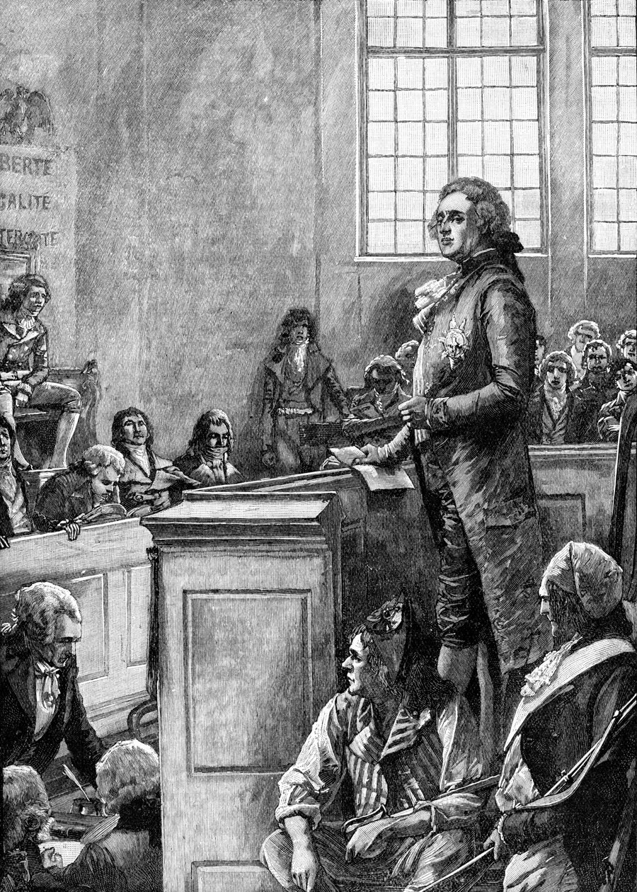 Rättegång mot Ludvig XVI, kung av Frankrike av Unbekannter Künstler