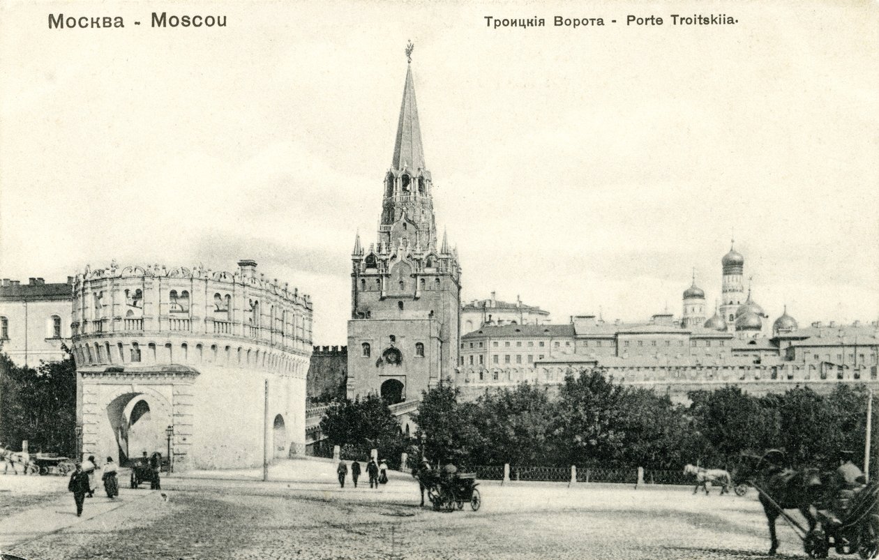 Troitskaia Bashnia (Treenighetsporten), Moskva av Unbekannter Künstler