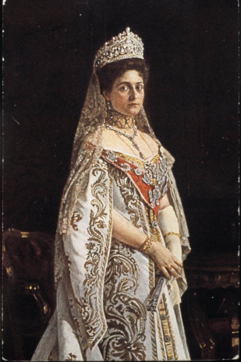 Tsarina Alexandra Fjodorovna (1872-1918). av Unbekannter Künstler