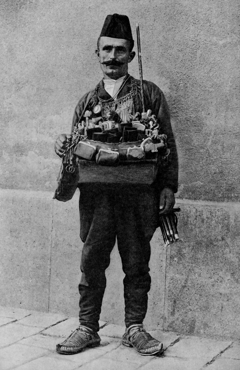 Kalkon. Orientalisk autolycus köper sina varor på marknadsplatsen. 1920 av Unbekannt