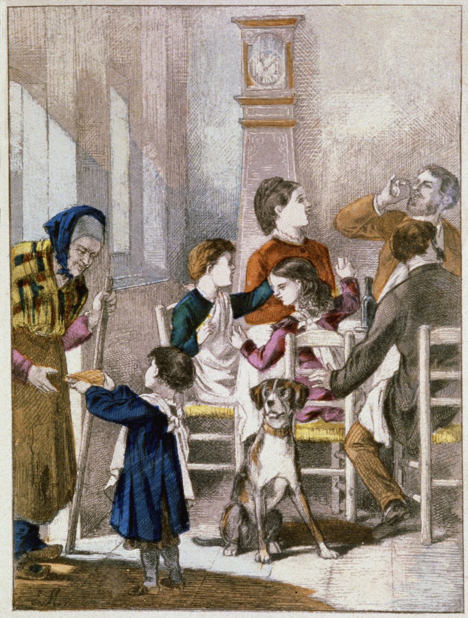 Tårta från Trettondagsafton, ca 1890 (gravyr) av Unbekannter Künstler