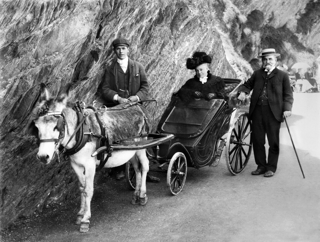 Storbritannien: A Donkey Drawn Invalid Carriage. 1906 av Unbekannt