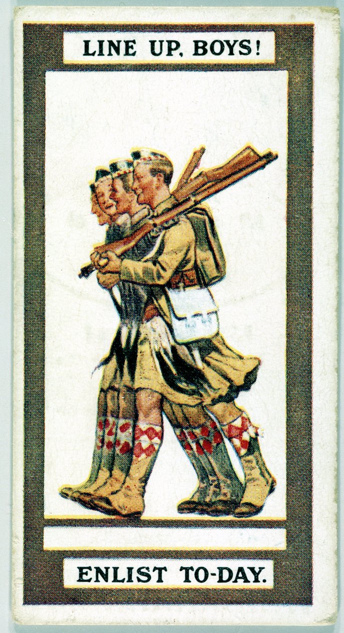 Storbritannien: Cigarettkort - WW1 Rekrytering av Unbekannt
