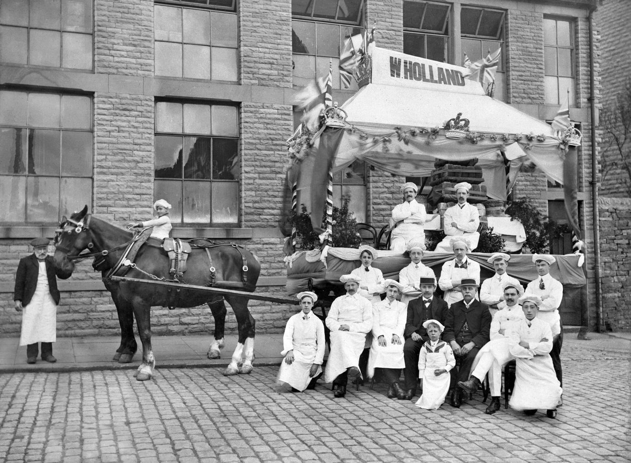Storbritannien: Hollands Pie Carnival Float. Manchester, c1910 av Unbekannt