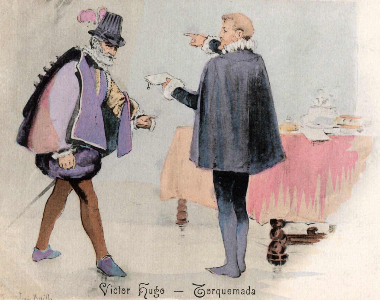 Victor Hugo - illustration av Unbekannter Künstler