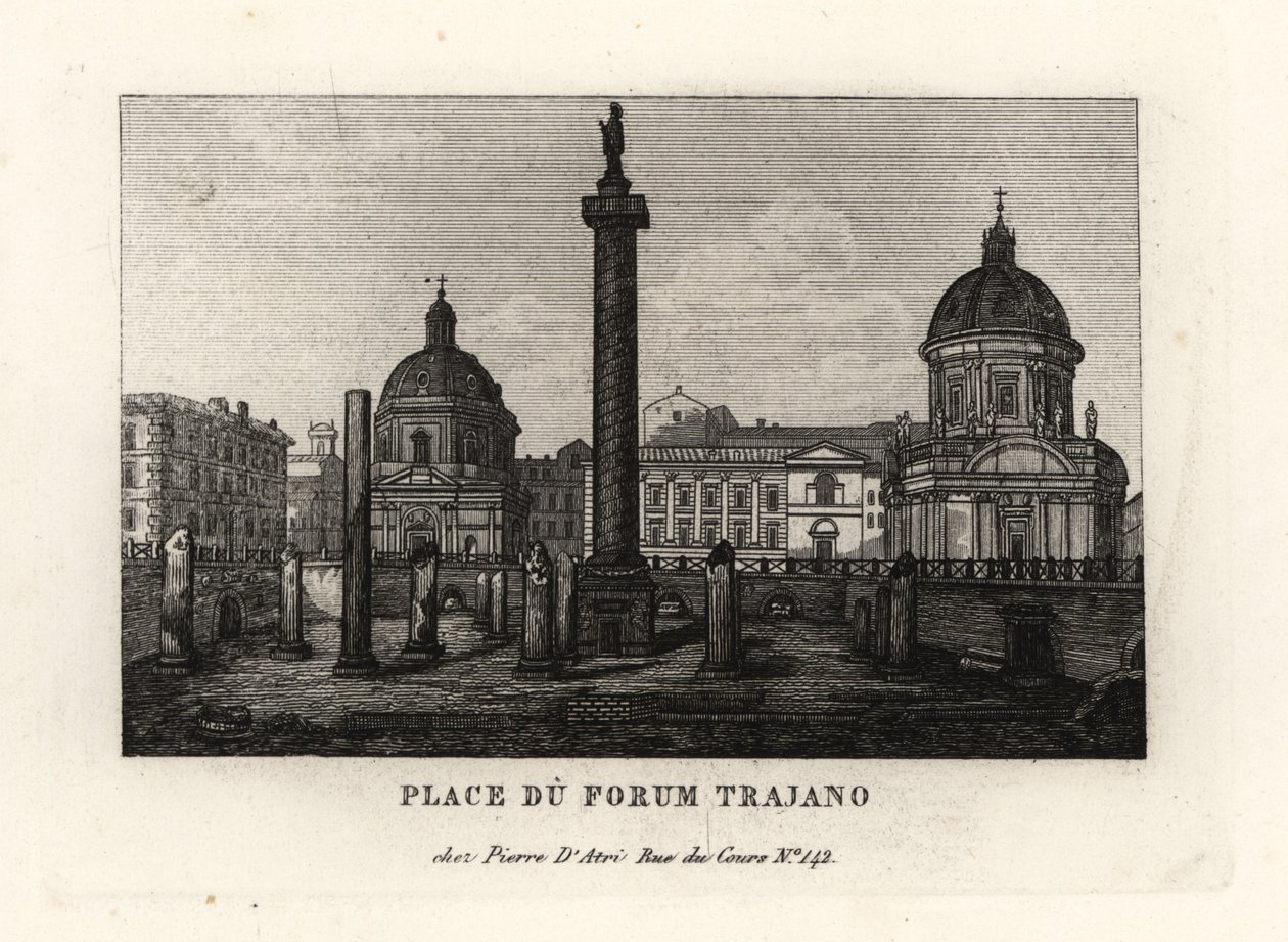 Utsikt över Piazza of Trajan