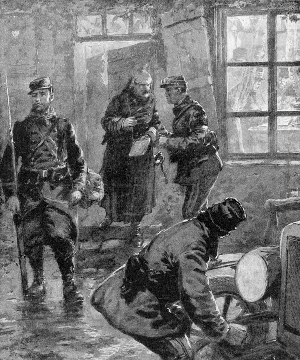 WWI - Fältmarskalk French och general Joffre av Unbekannter Künstler