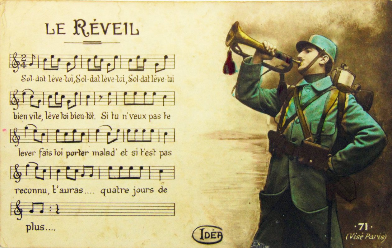 War 14/18 The Awakening, tidigt 1900-tal (vykort) av Unbekannter Künstler