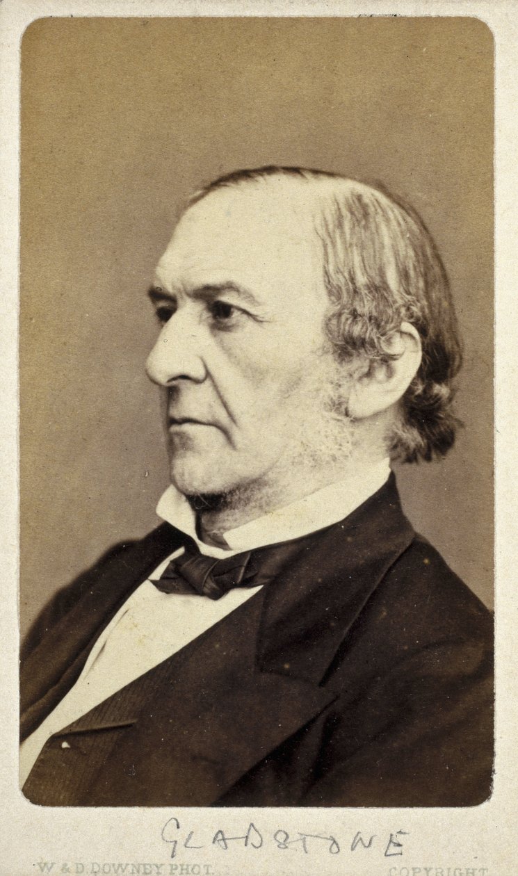 William Ewart Gladstone, engelsk liberal statsman, ca 1870-talet av Frederick (attr. to) Barnard