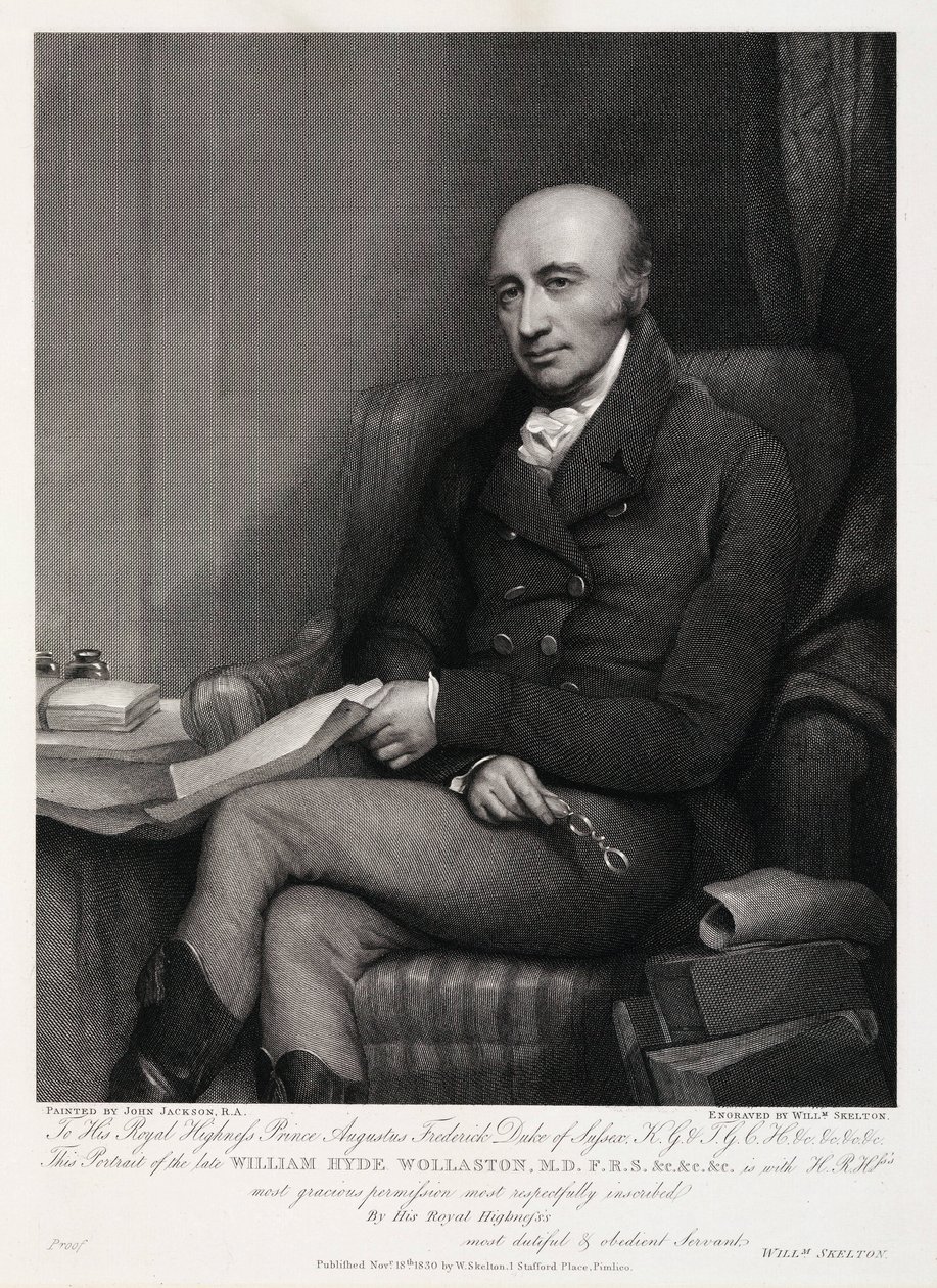 William Hyde Wollaston, engelsk kemist och metallurg, ca 1810-talet av Unbekannt