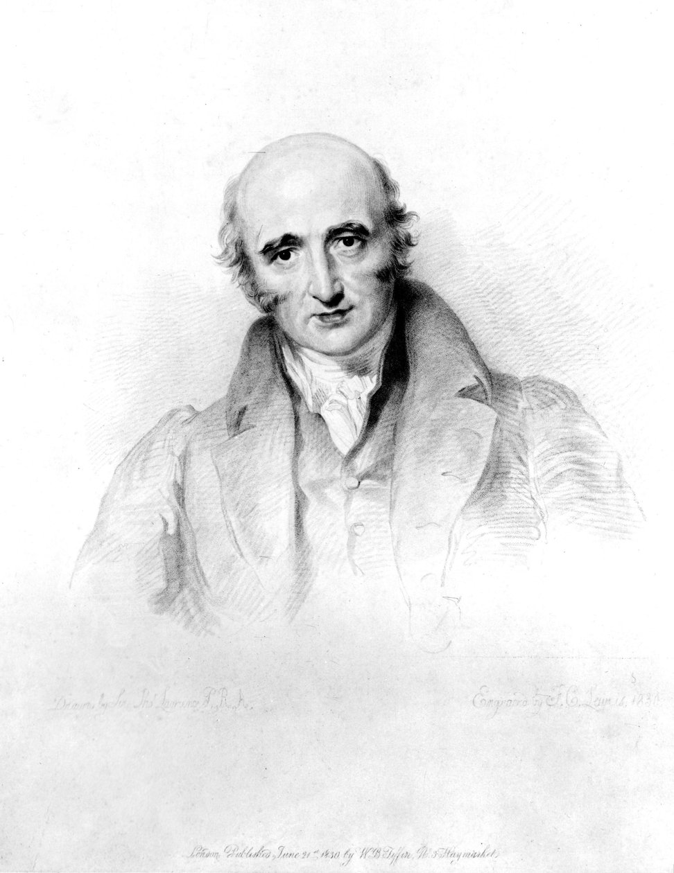 William Hyde Wollaston, engelsk kemist och metallurg, c 1820-talet Gravyr av Lewis efter en målning av Sir Thomas Lawrence (1769-1830) av William Hyde Wollaston (1766-1828), engelsk kemist och metallurg av Unbekannt