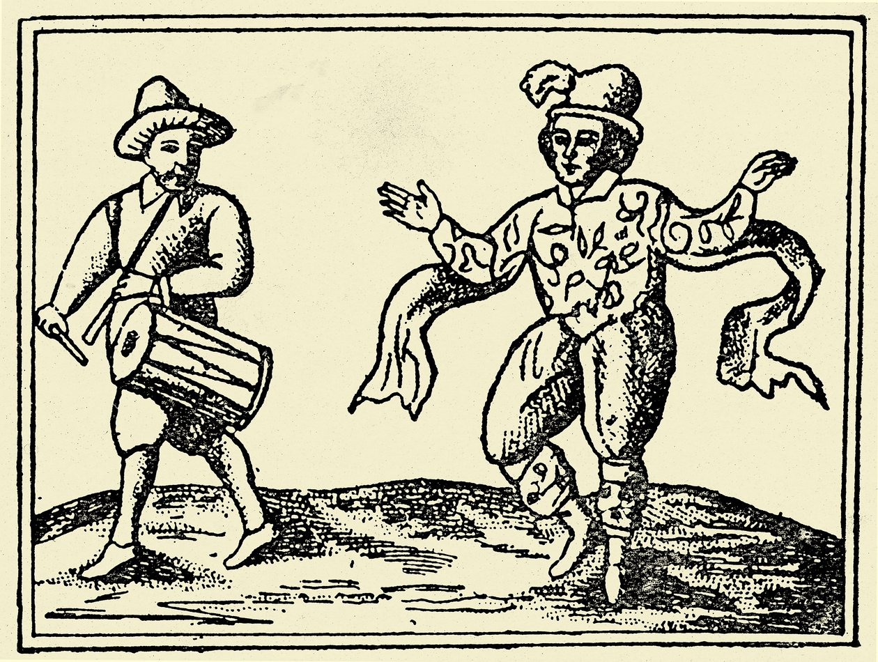 William Kempe dansar Morris av Unbekannter Künstler