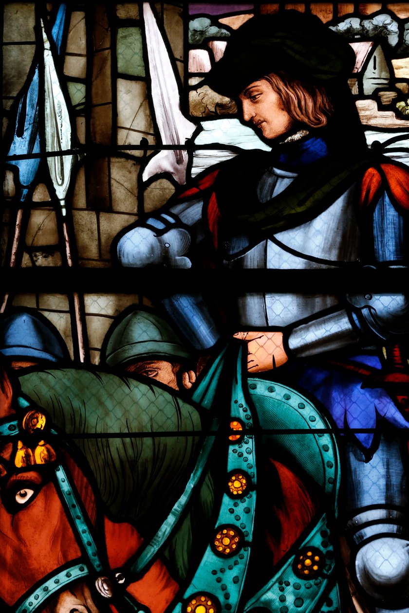 Fönster, Bourges katedral, Frankrike (målat glas) av Unbekannter Künstler