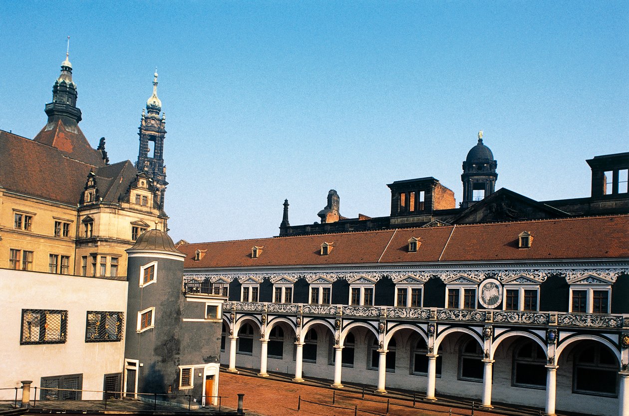 Flygeln i Zwinger Palace, Dresden (1700-talet), Sachsen, Tyskland av Benjamin Baud