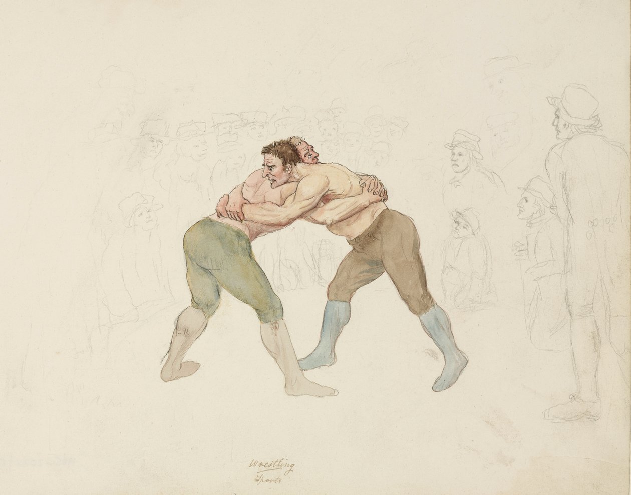 Brottning, Northumberland, c 1805-1820 av Unbekannt