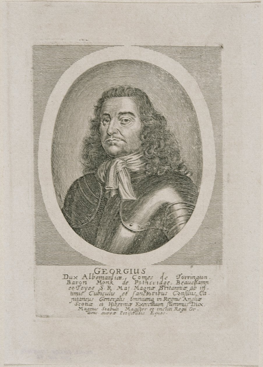 George Monk, hertig av Albemarle och jarl av Torrington av Unbekannter Stecher