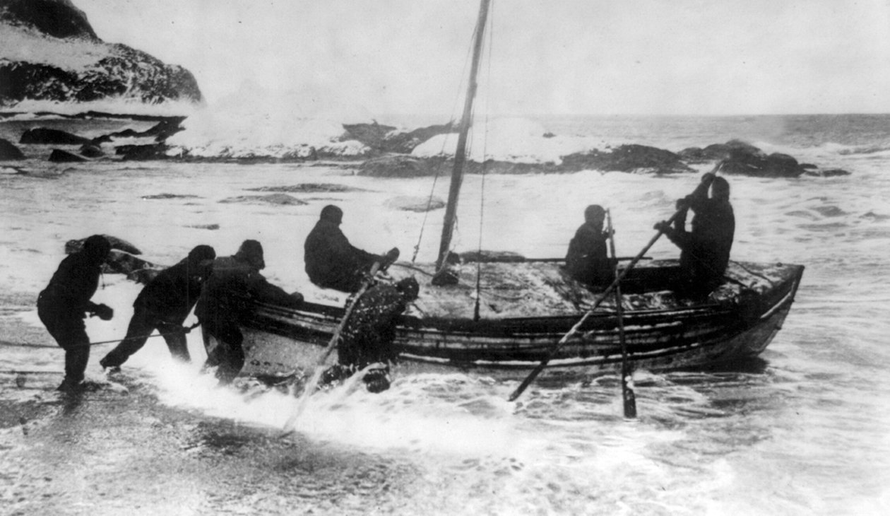 Imperial Trans-Antarctic Expedition: Sir Shackleton till undsättning, ca 1914-17 (foto) av Underwood & Underwood