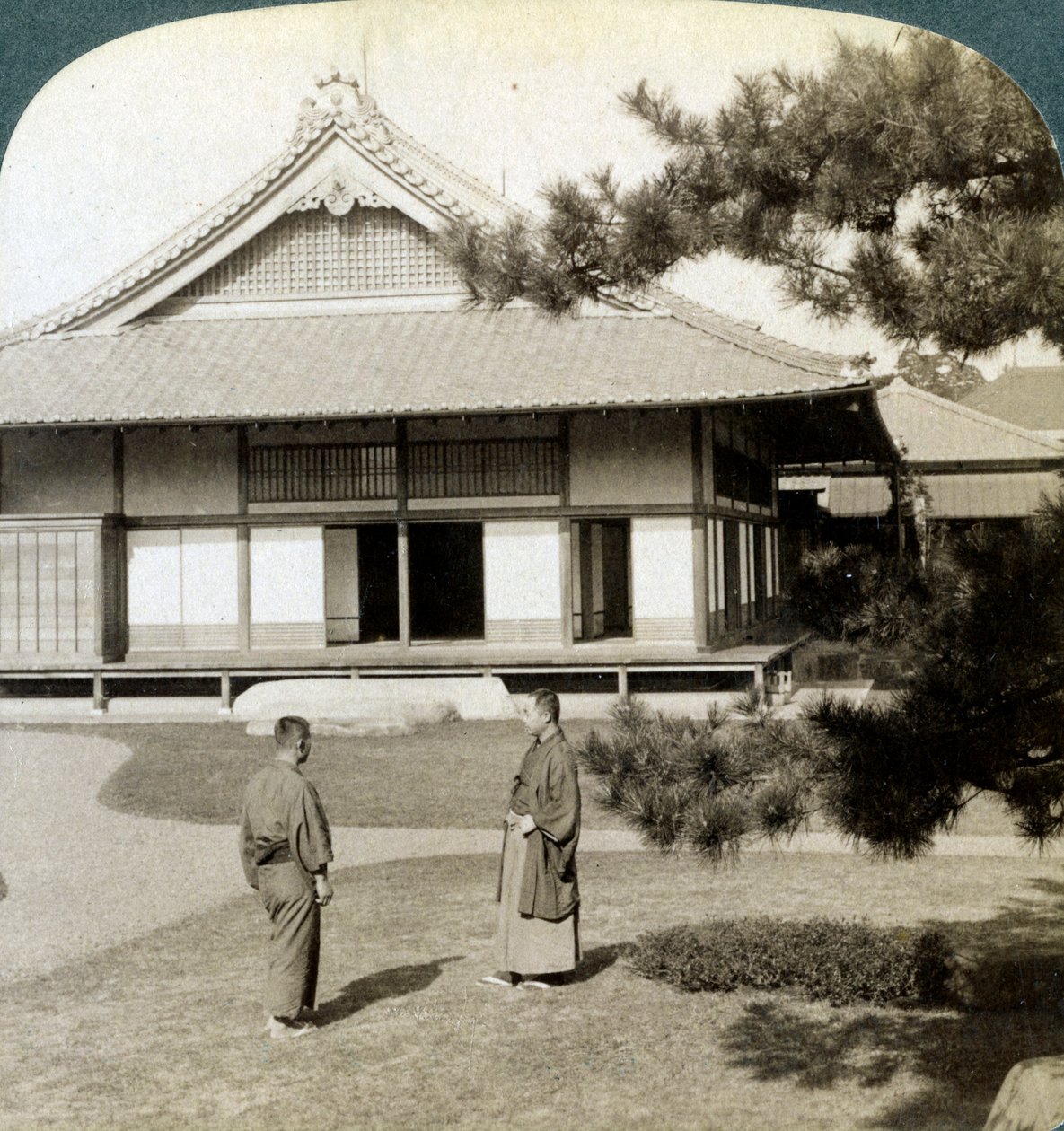 Greve Okumas hem, Tokyo, Japan, 1904 av Underwood and Underwood