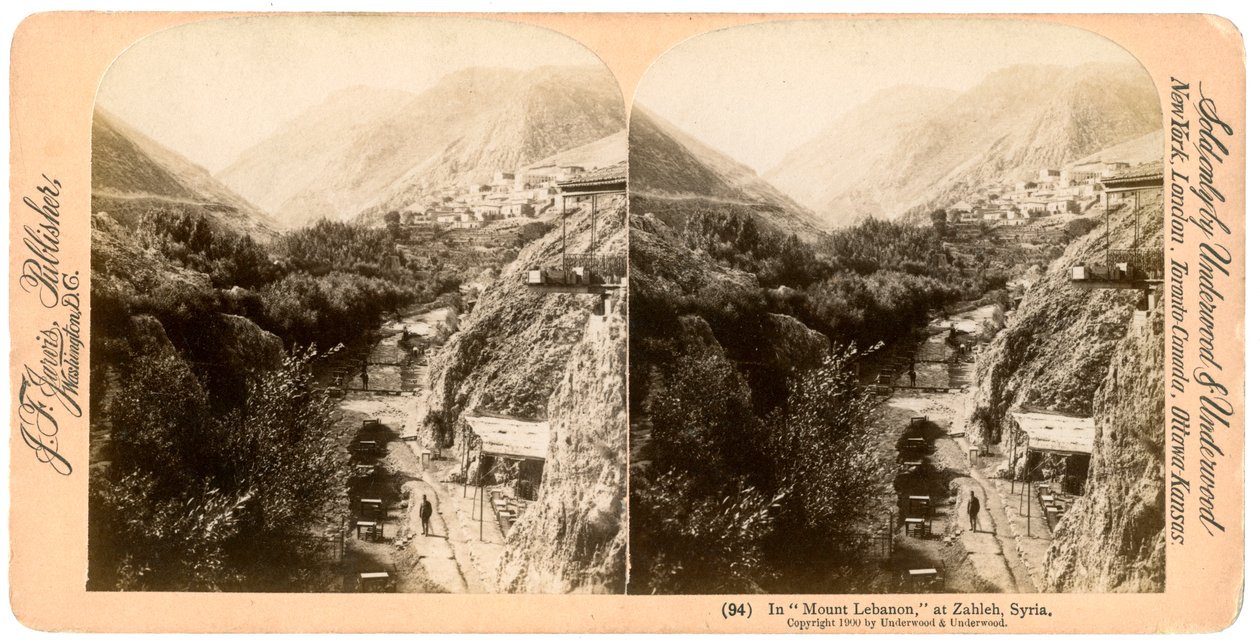 I Mount Libanon, Zahlah, Libanon, 1900. av Underwood and Underwood
