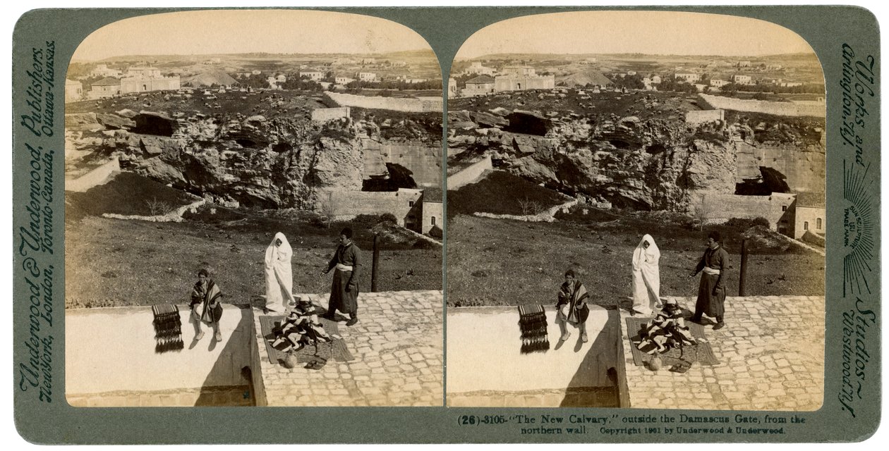 Jerusalem sett från Damaskusporten, Palestina, 1901. av Underwood and Underwood
