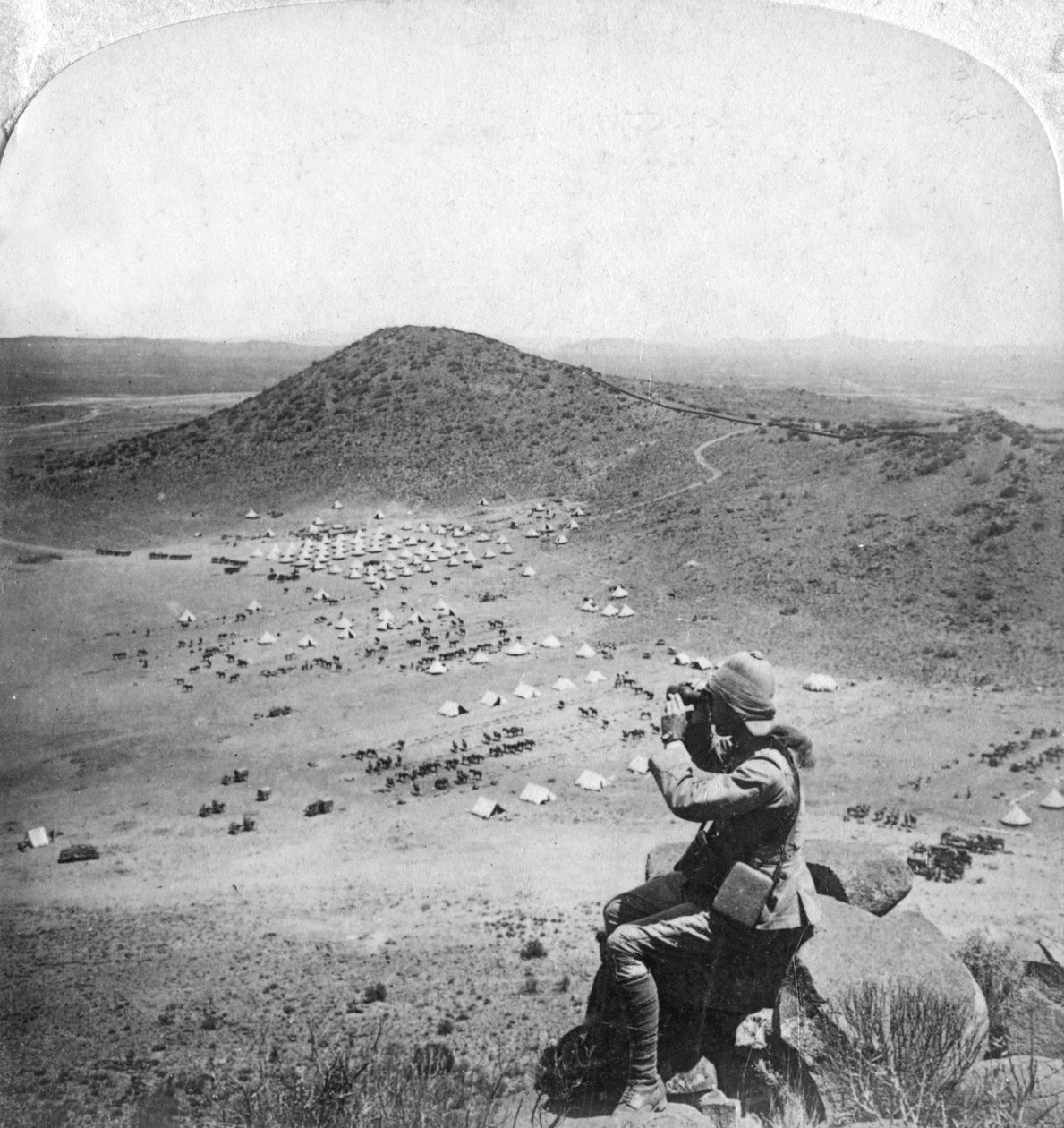 Ser in i Orange Free State, Boer War, Sydafrika, 1900. av Underwood and Underwood