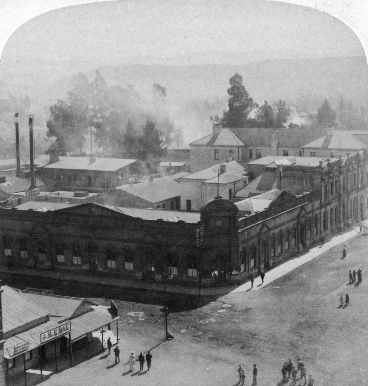 Ser nordväst till Daspoort Range, Pretoria, Sydafrika, 1901. av Underwood and Underwood