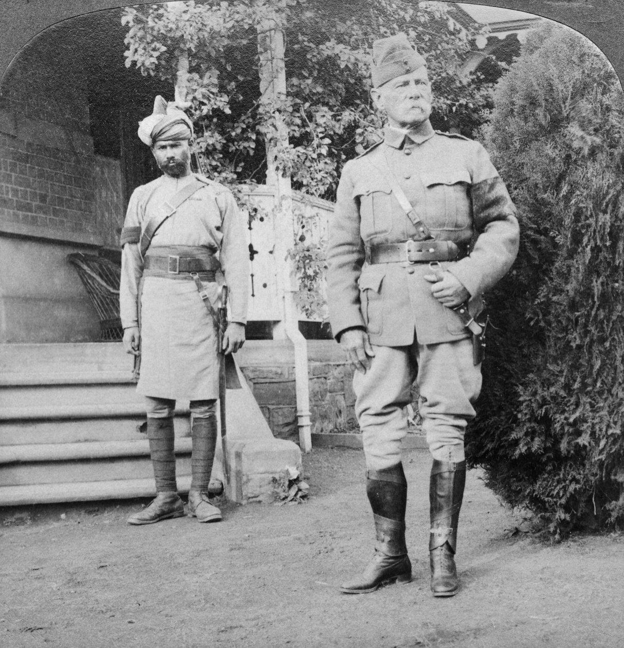 Lord Roberts, överbefälhavare för brittiska arméer, Sydafrika, Boerkriget, 1900-1901. av Underwood and Underwood