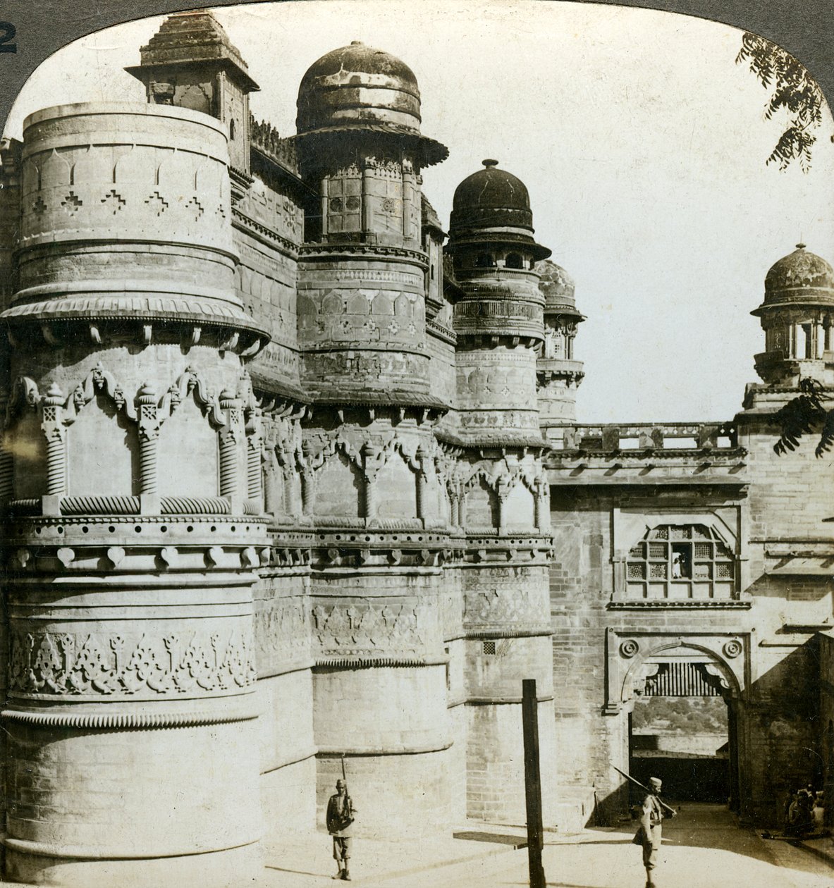 Man Singh Palace, Gwalior, Madhya Pradesh, Indien, c1900-talet. av Underwood and Underwood