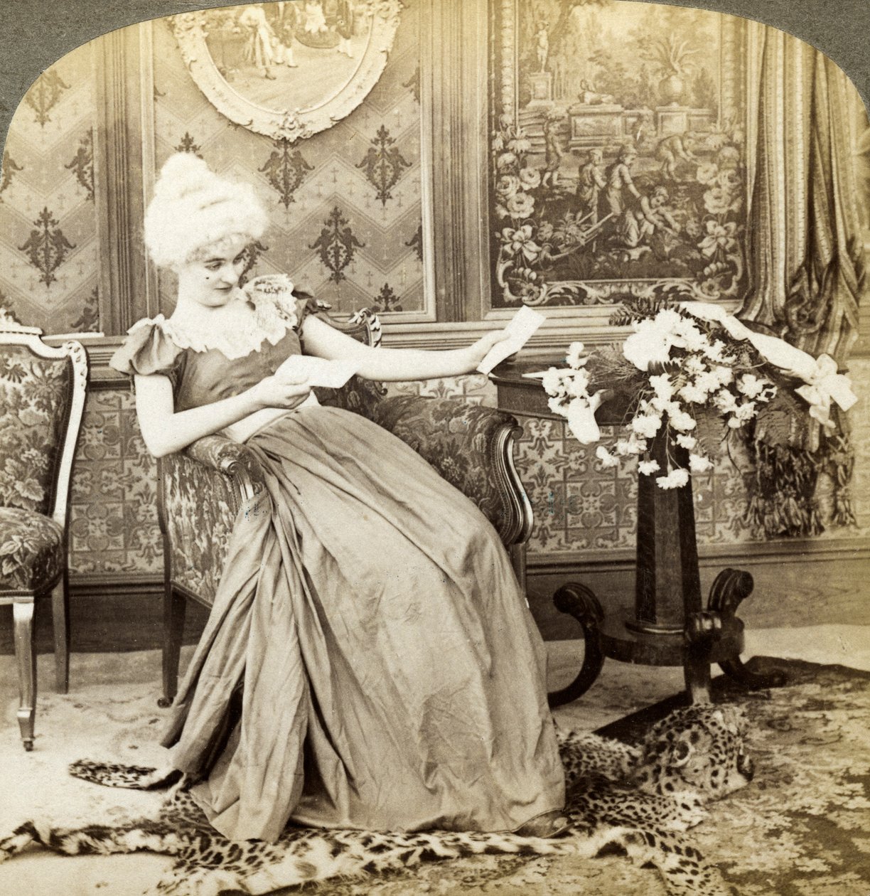 The Colonial Maidens Dilemma, två förslag, som kommer att accepteras. av Underwood and Underwood
