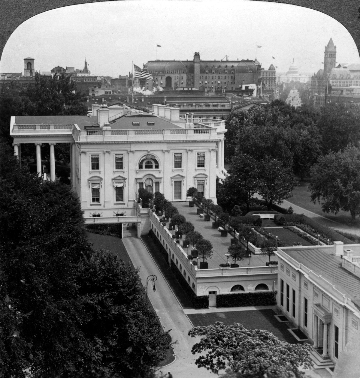 Vita huset, Washington DC, USA. av Underwood and Underwood