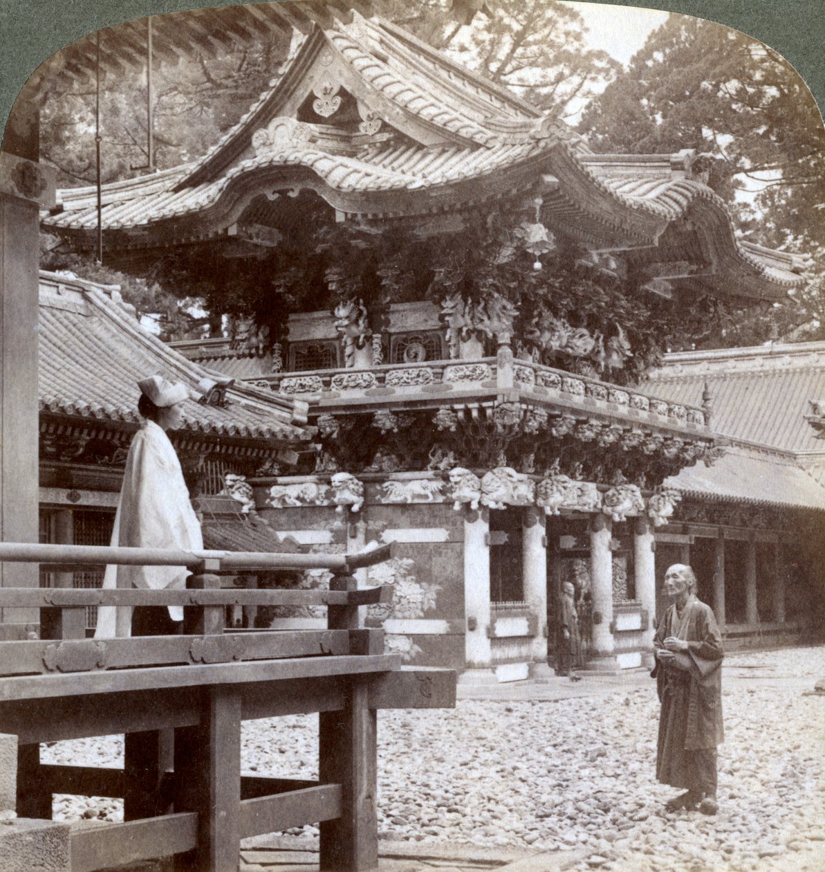 Natt prestigefylld hand, kompis st hand MP, översatt av Nikko, Japan, 1904 av Underwood and Underwood