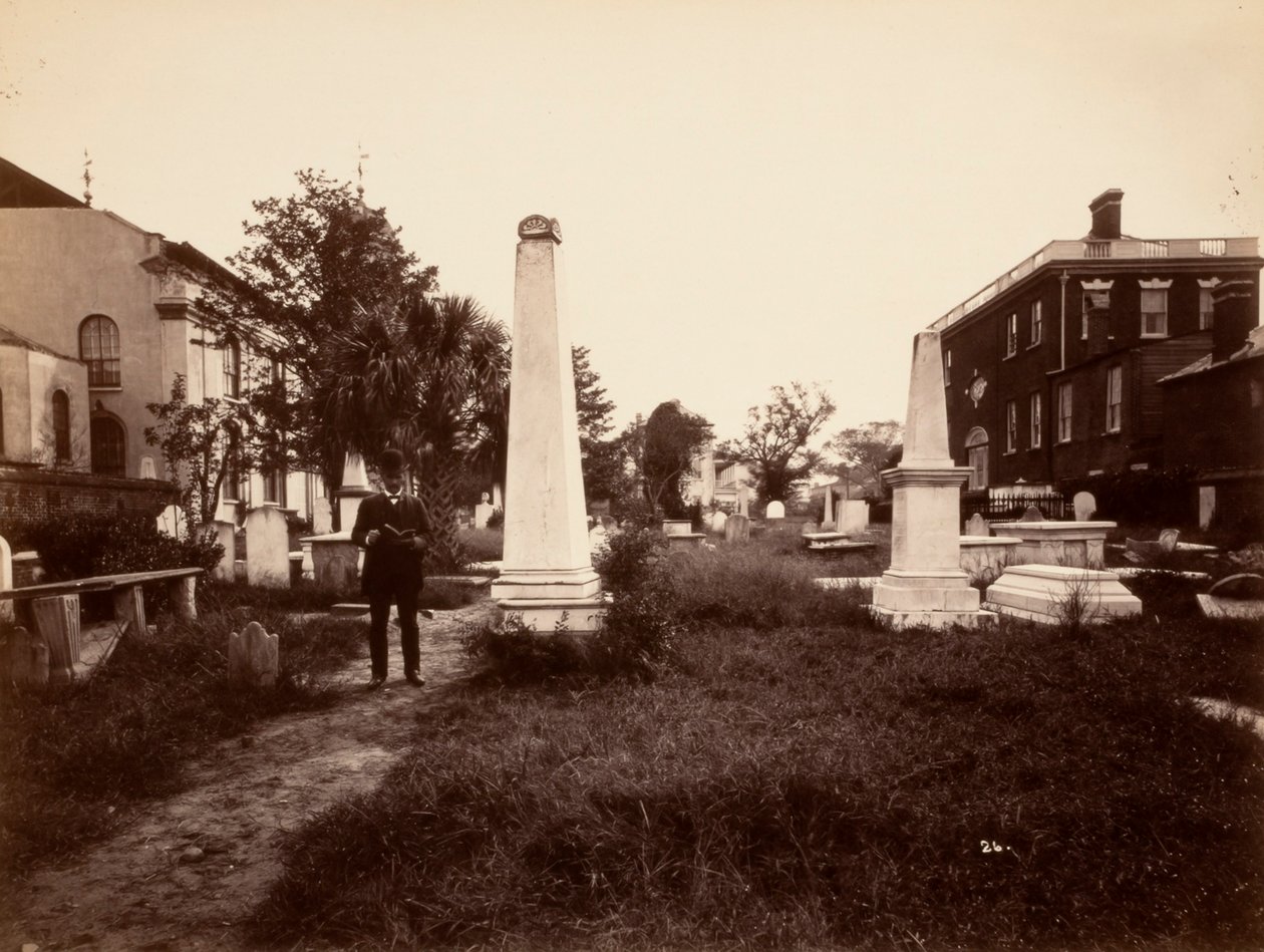 (Förflyttade monument, First Presbyterian Church, Charleston, South Carolina, efter jordbävning) av Unidentified