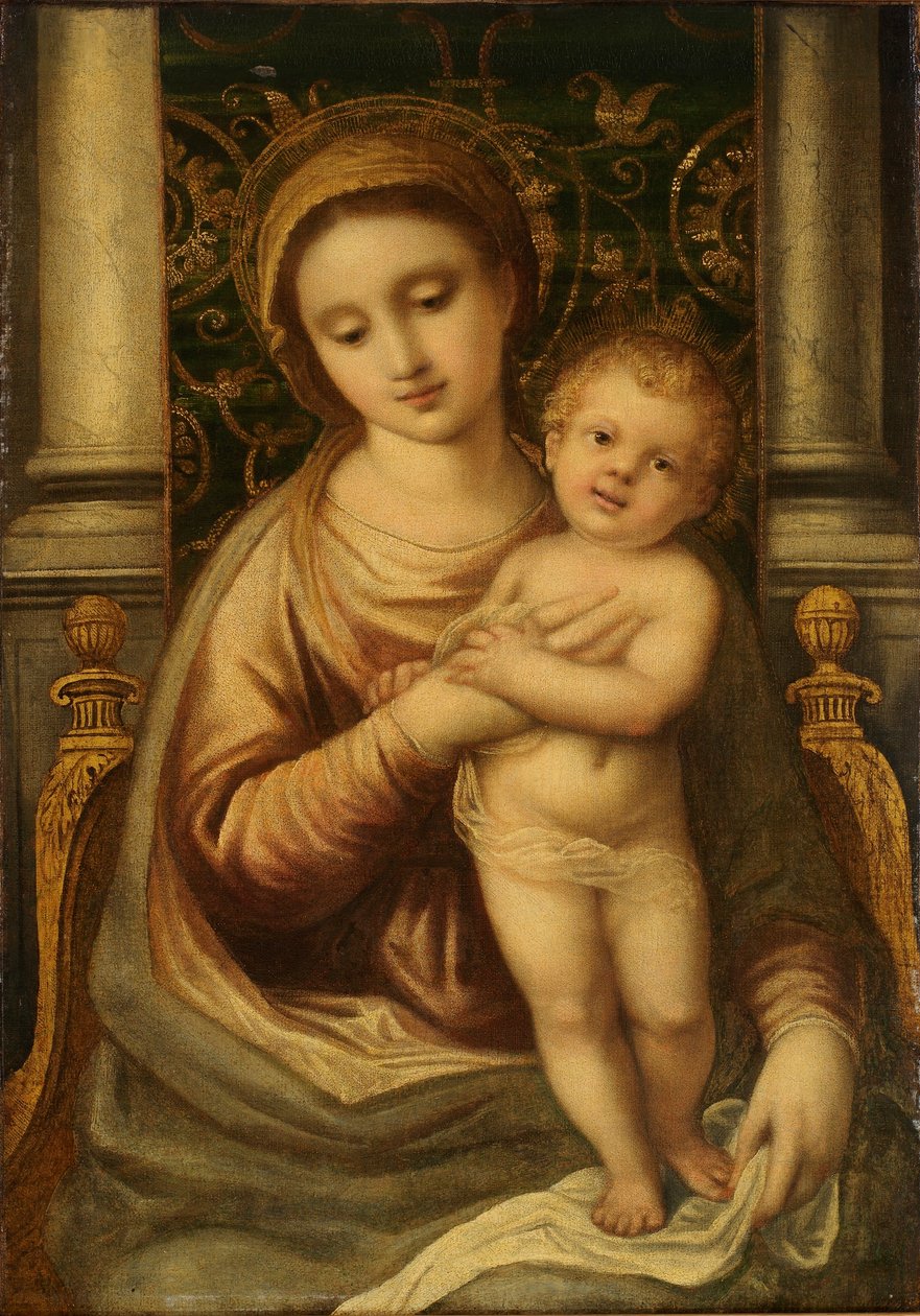 Madonna med barn av Unidentified
