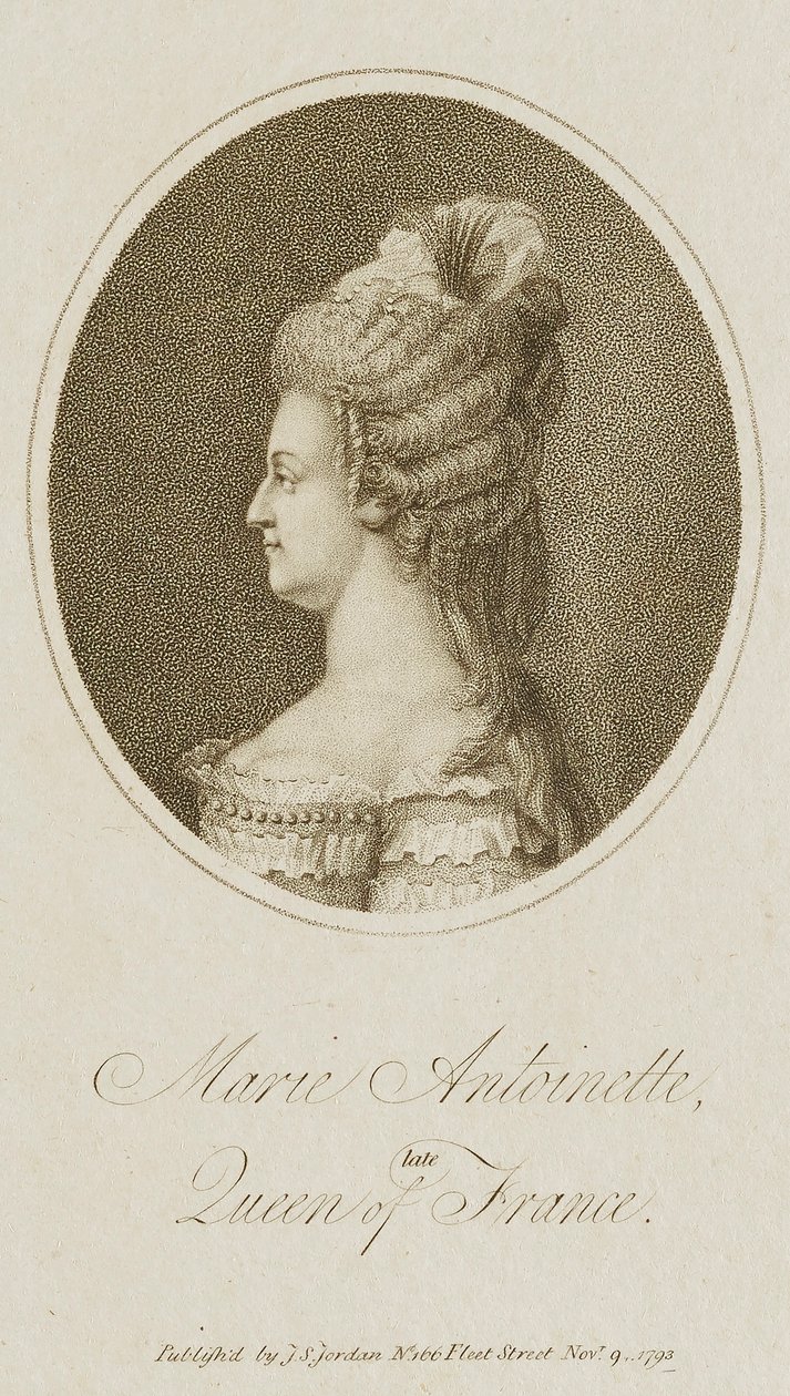 Marie Antoinette, avliden drottning av Frankrike av Unidentified