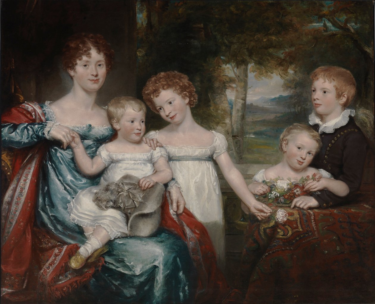 Mrs Hawkins och familj av Unidentified