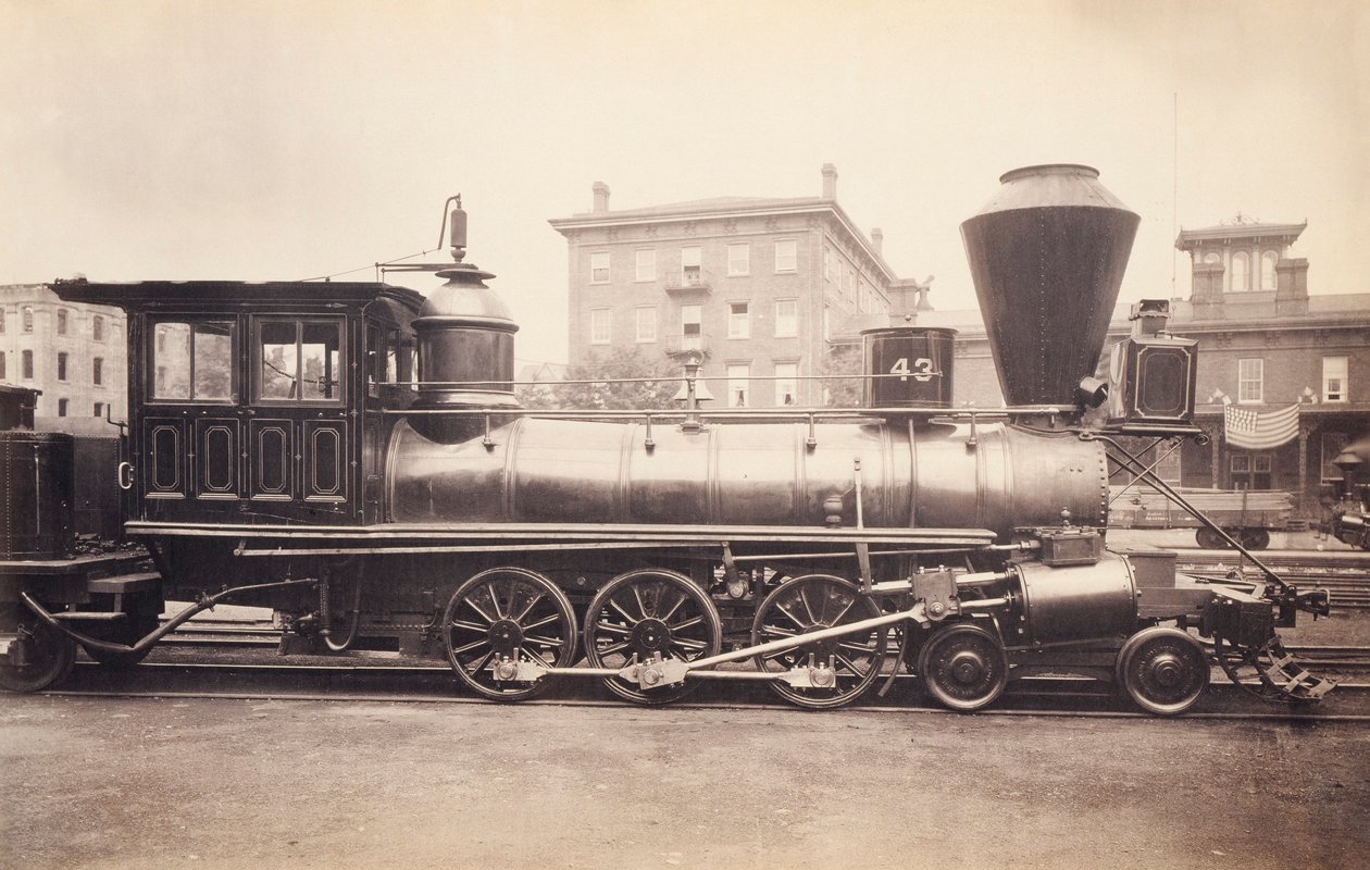 [Lokomotiv från Pennsylvania Railroad vid reparationsanläggningen i Altoona] av Unidentified