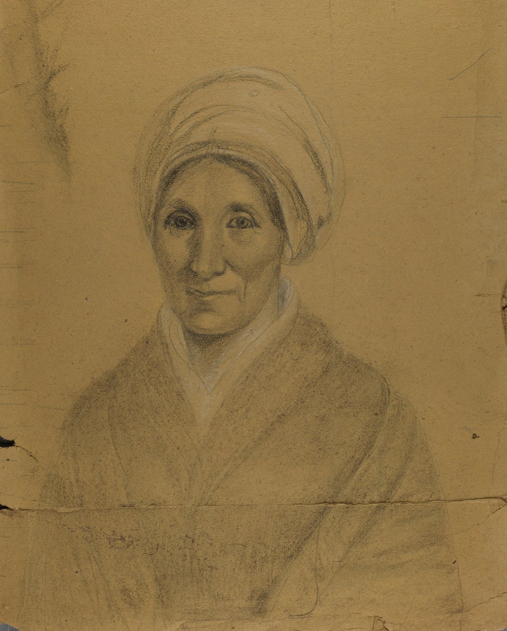 Kvinna bär turban av Unidentified