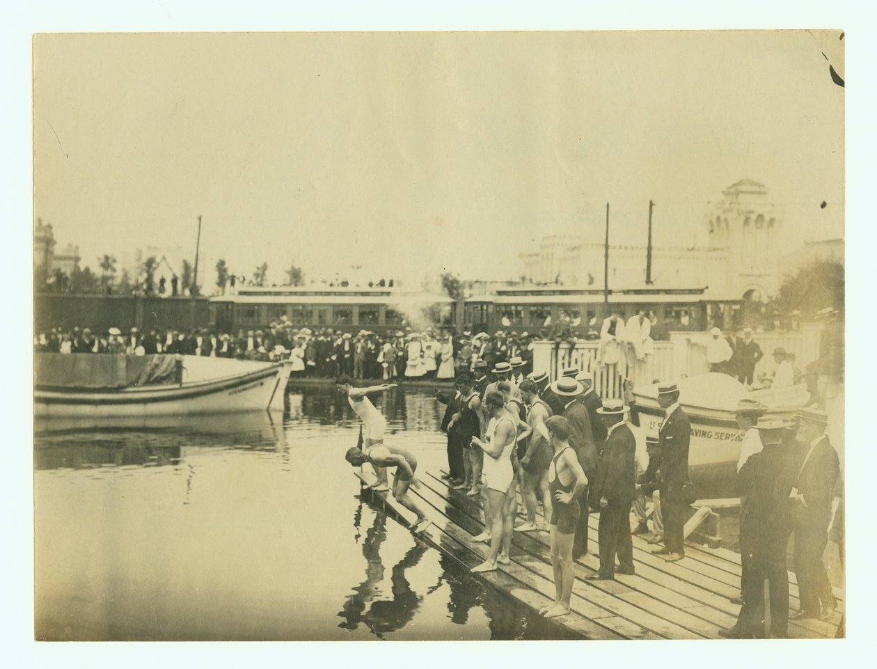 1904 Olympics- Start of one-half mile handicap (swim) av Unknown