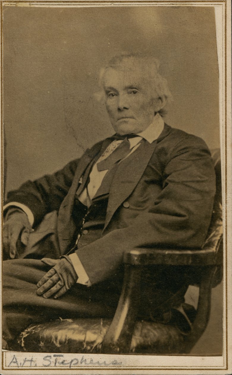 Alexander Hamilton Stephens, Governor of Georgia and Vice President of the Confederacy av Unknown