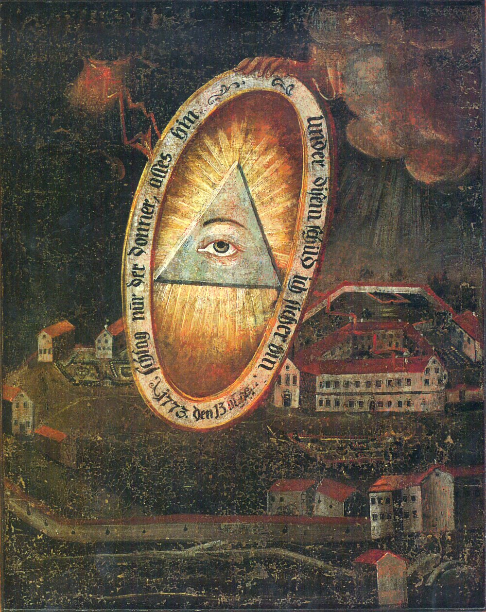 Baindt Abbey under skydd av den heliga treenigheten av Unknown