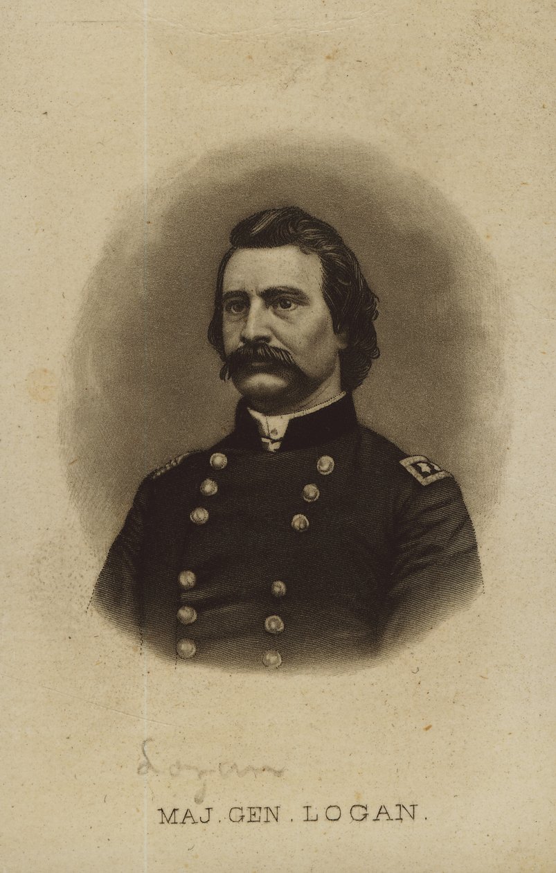 Bust portrait of a man in uniform. av Unknown