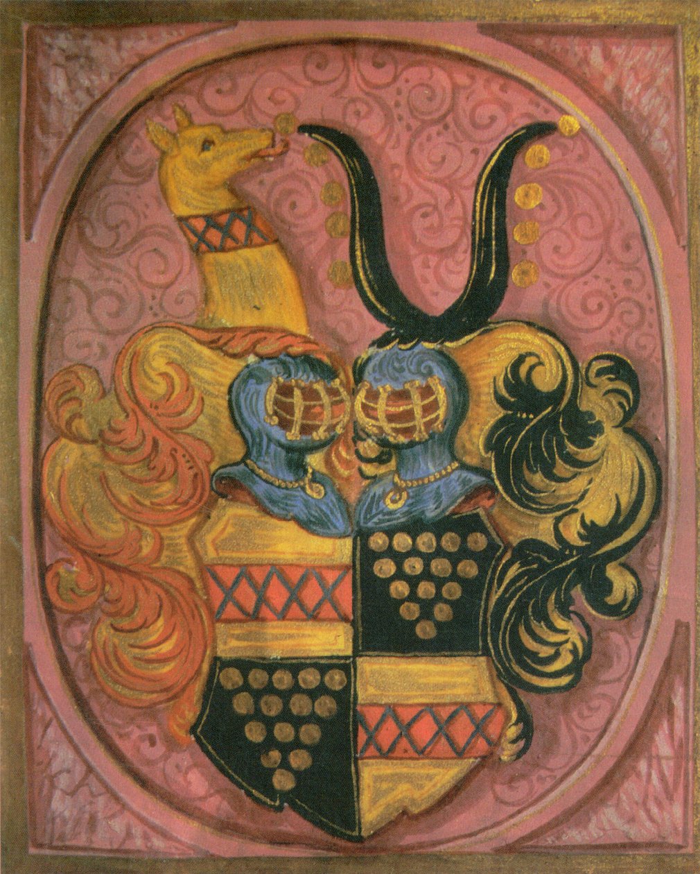Vapen av adelsmannen Johann Friedrich (von Bawir) von Franckenberg (1678) av Unknown