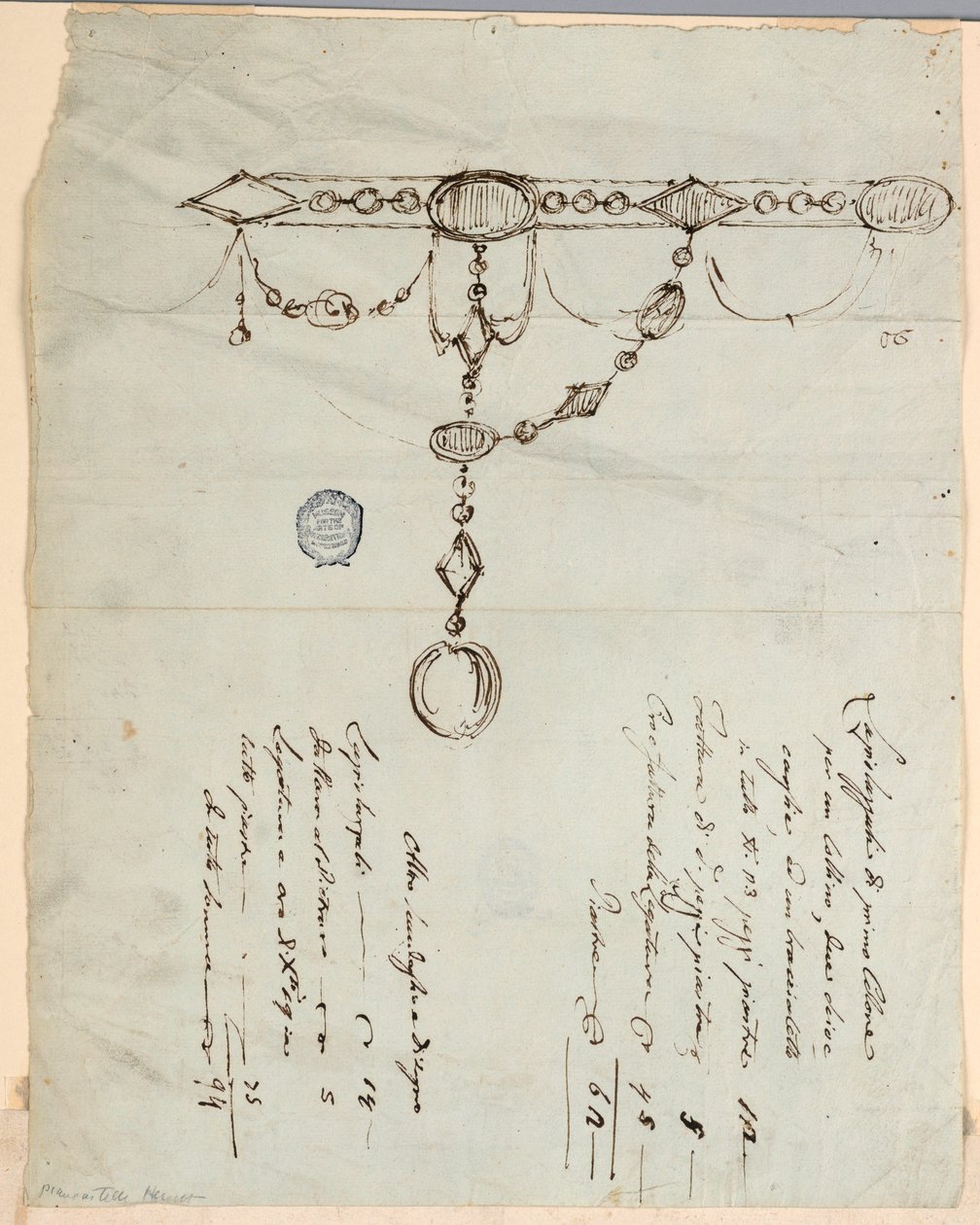 Design för ett halsband av Unknown