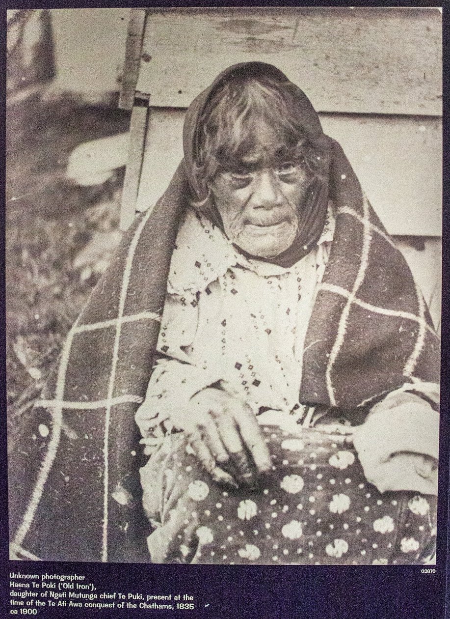 Foto av en Moriori-kvinna av Unknown